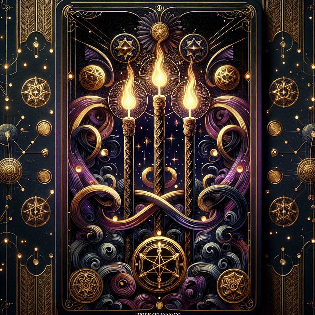 Значення карти Таро Трійка Жезлів: Розширення, Прозорливість та Імпульс